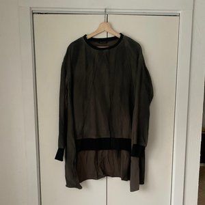 UMA Raquel Davidowicz Long Sleeve Green Pullover